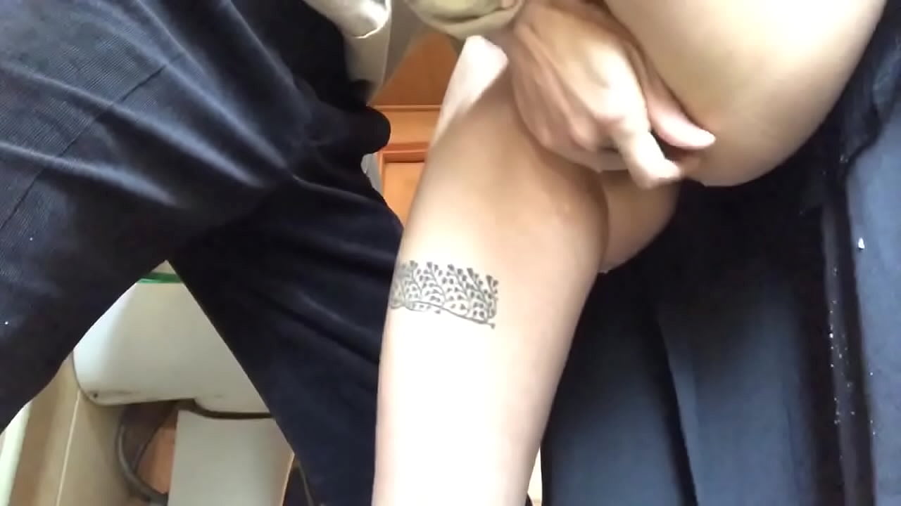 Squirt in the school bathroom, a real frothy orgasm - my teacher did his best