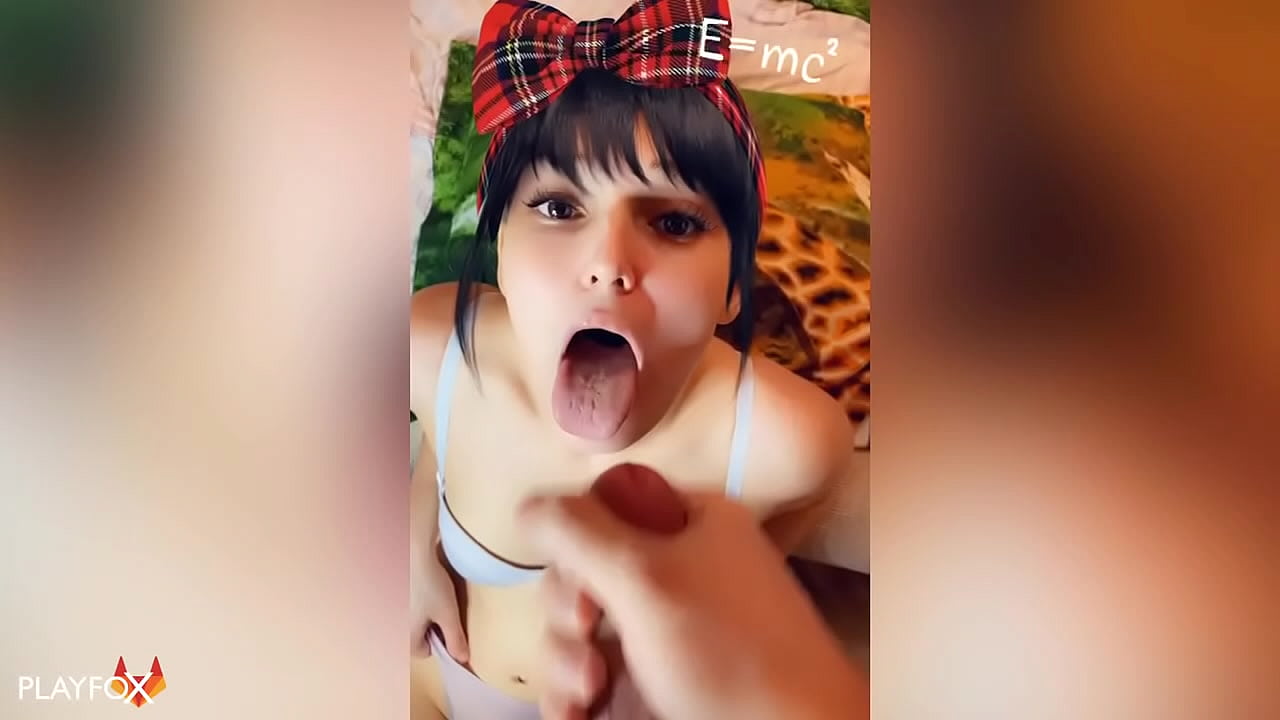 High school girl gets her first cum in her mouth from a classmate